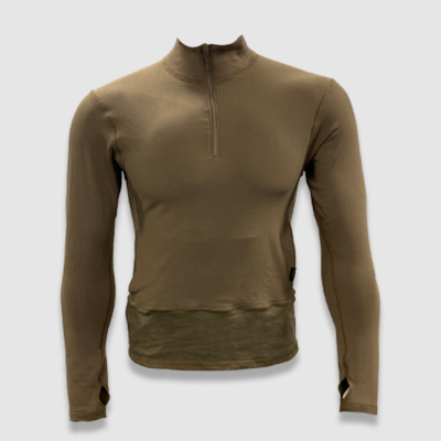 Polartec Grid Fleece Quarter Zip Top with Quarterback Pocket